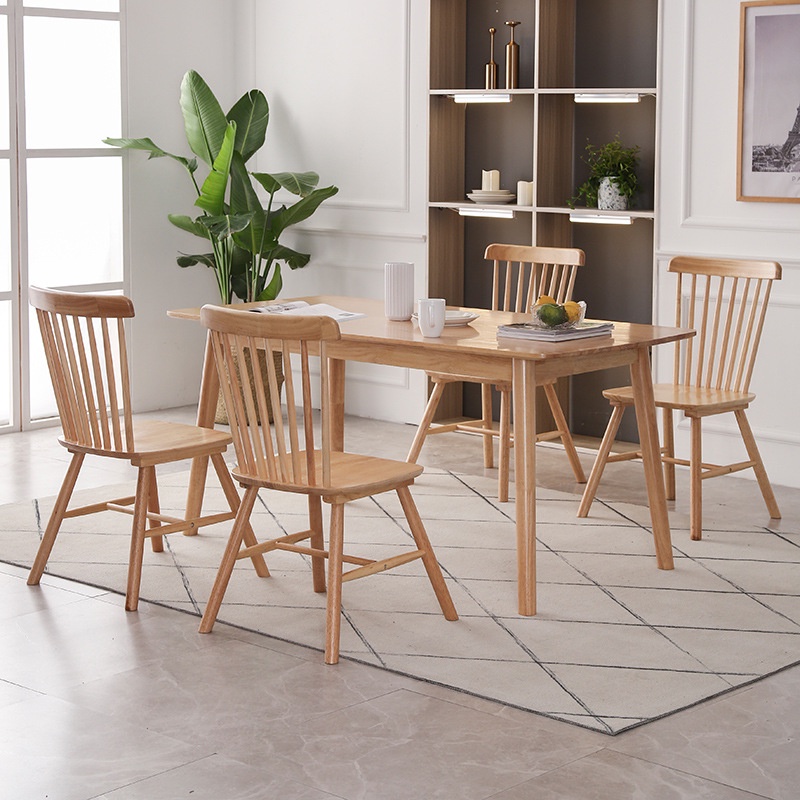 KRUZO SONATINA Natural Wood Oak Finish Dining Table 120cm or Chairs Set ...