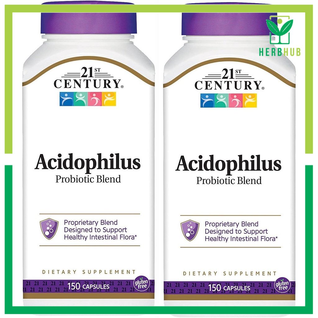 Herb Hub | 21st Century Acidophilus Probiotic Blend, 150 Capsules ...