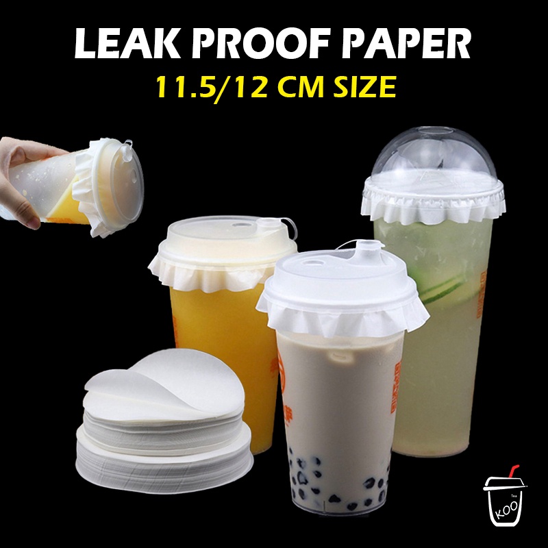 500PCS Leak-Proof Paper Pad Milktea Cup Sealing Paper Coffee Cup ...