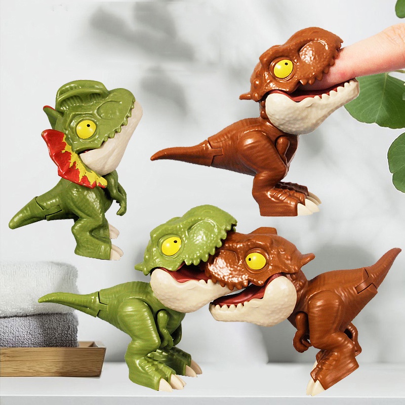 Children's Toy Bite Finger Dinosaur Joints Moving Tyrannosaurus Rex ...