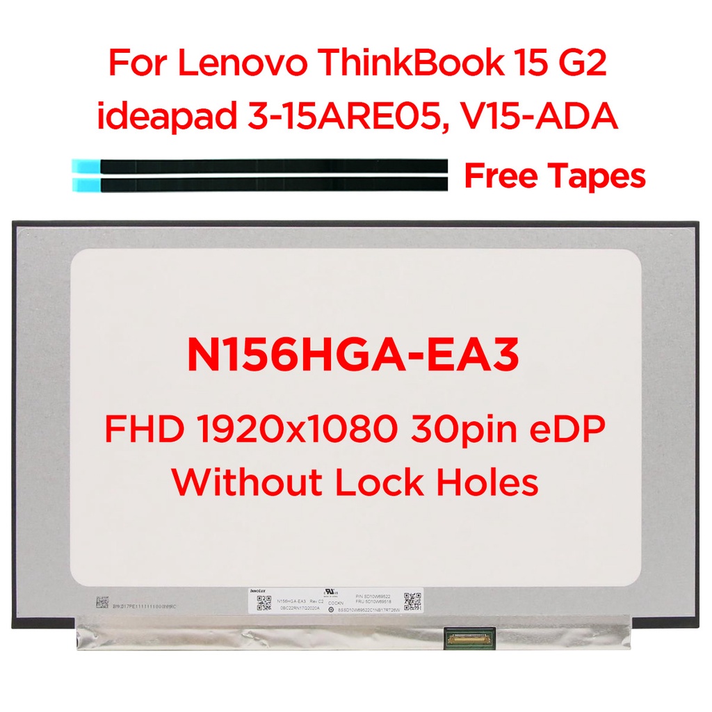 Display LP156WFC LCD NOTEBOOK 15.6 30 PIN modello B156HAN02.2 HW1A
