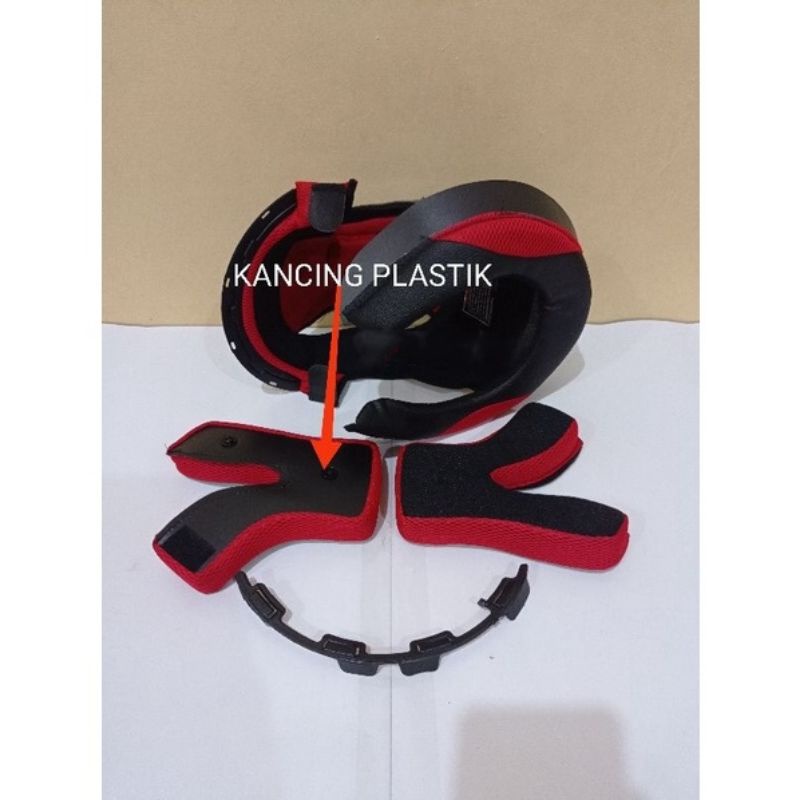 KYT RC7 RC7 full face Helmet Foam Fullset Plastic Clip Buttons | Shopee ...