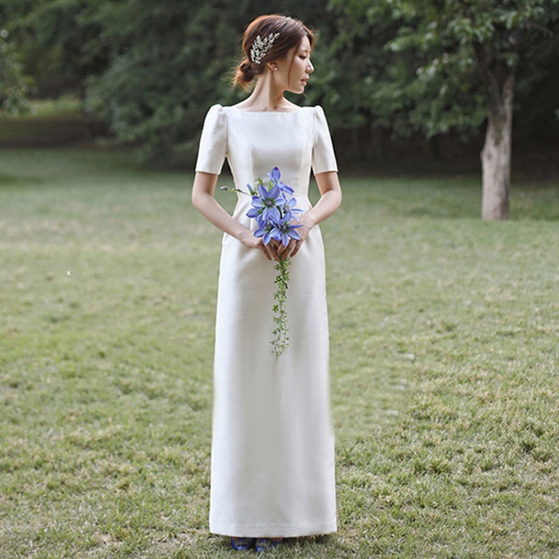 Korean simple wedding dress best sale