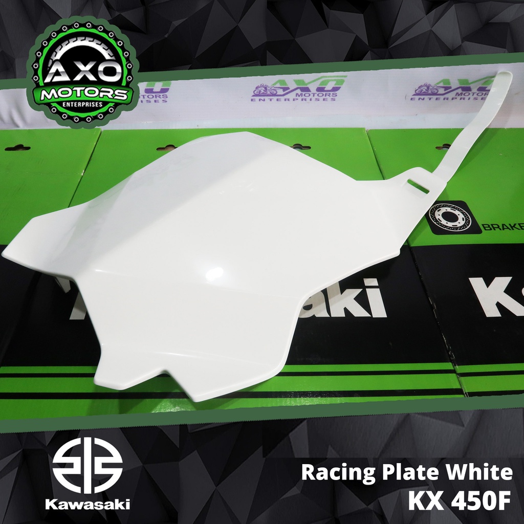 58029-0013-266 Racing Plate White KX250F KX450F KLX300R Genuine ...