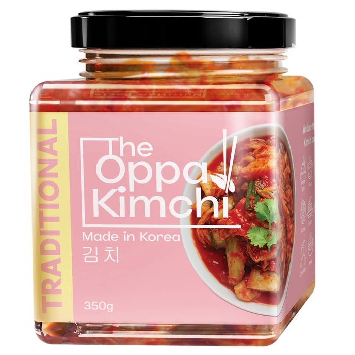 The Oppa Kimchi 3 Variants Korean Kimchi 350 Grams ( Vegan