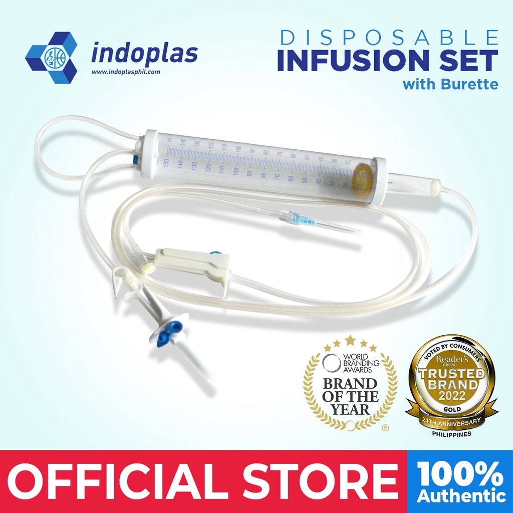 Indoplas Disposable Infusion Set with Burette 1's | Shopee Philippines