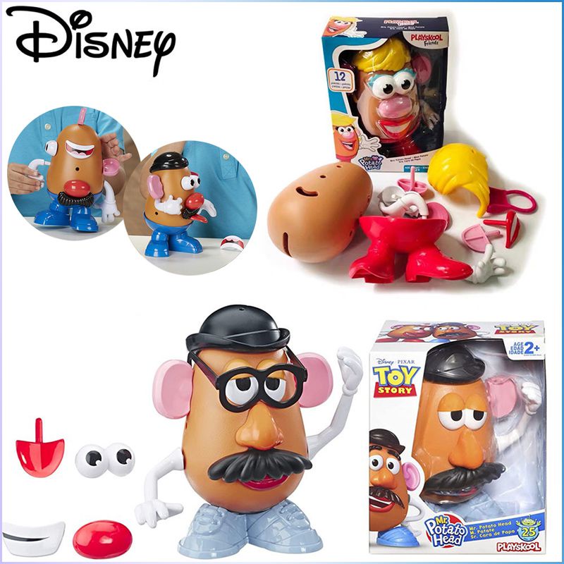 Disney Doll Pixar Toy Story Mr Mrs Potato Head Action Figure Classic Character Diy Assembly 