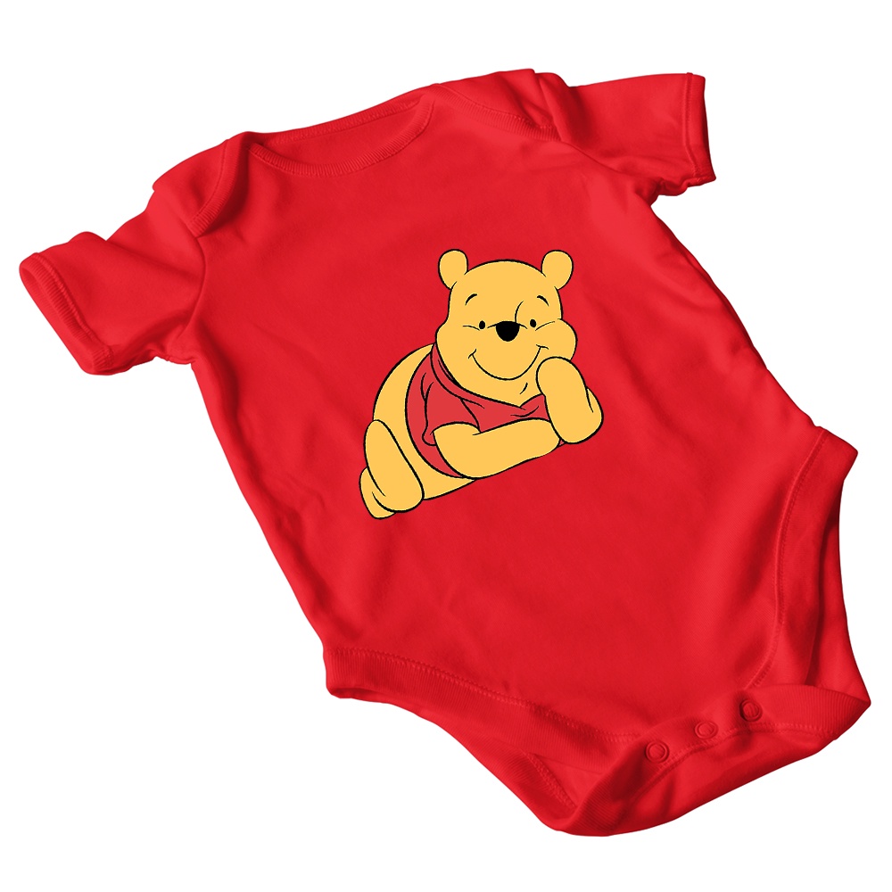 Pooh bear print cartoon cute newborn baby romper Disney Winnie the