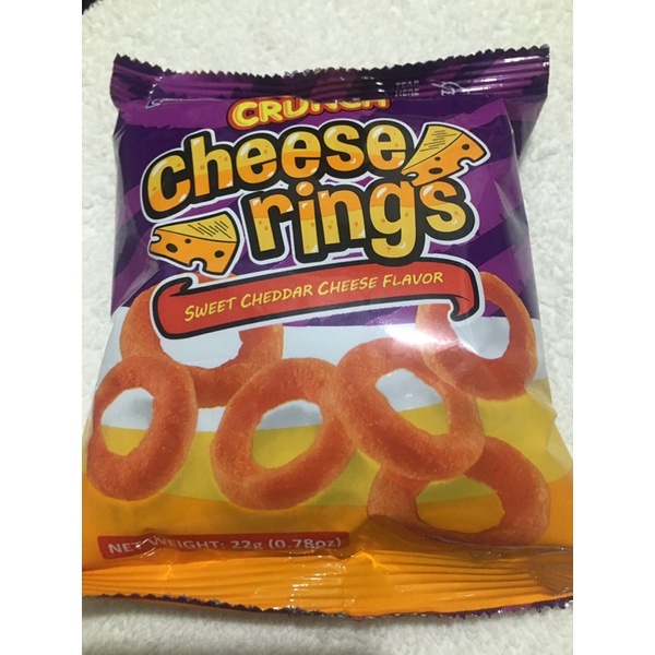Super crunch cheese rings sweet cheddar cheese flavor 22g Shopee Philippines