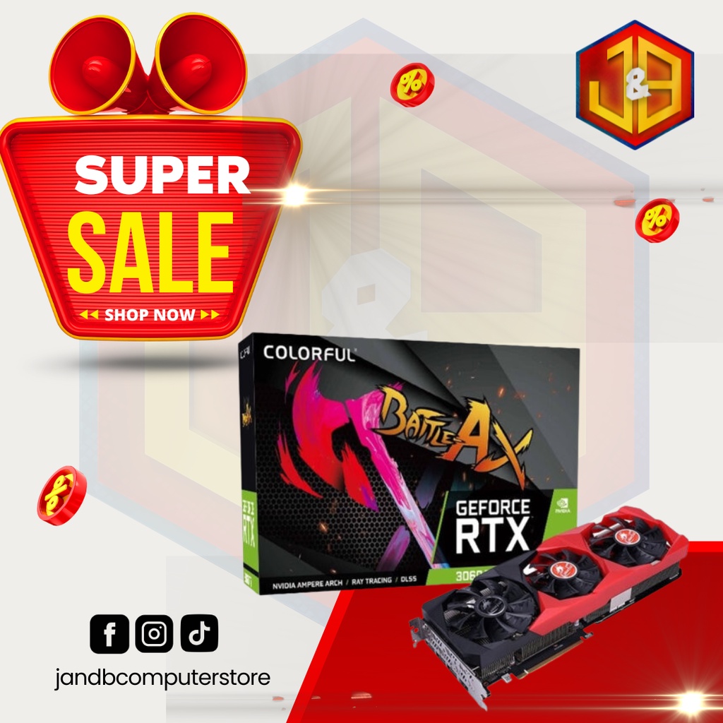 COLORFUL GEFORCE RTX 3060 12GB GDDR6 GAMING GRAPHICS CARD | Shopee ...