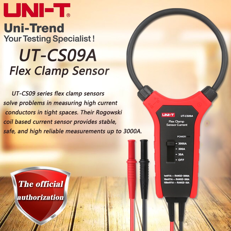 UNI-T Flex Clamp Sensor 3000A Flexible AC Ammeter Oscilloscope ...