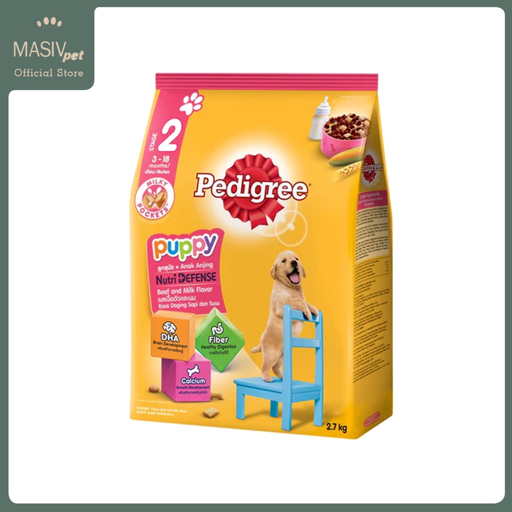 Pedigree Puppy Chicken Egg And Milk Dry Food 2.7kg Canine Kibbles Pellets Shopee Philippines