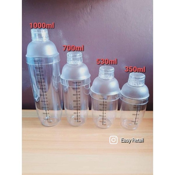High Quality Milk Tea Shaker Cocktail Juice Shaker Bottle 350ml, 530ml