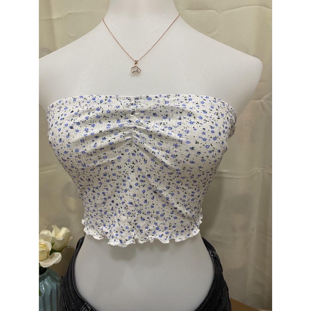 Floral Print Tube Top
