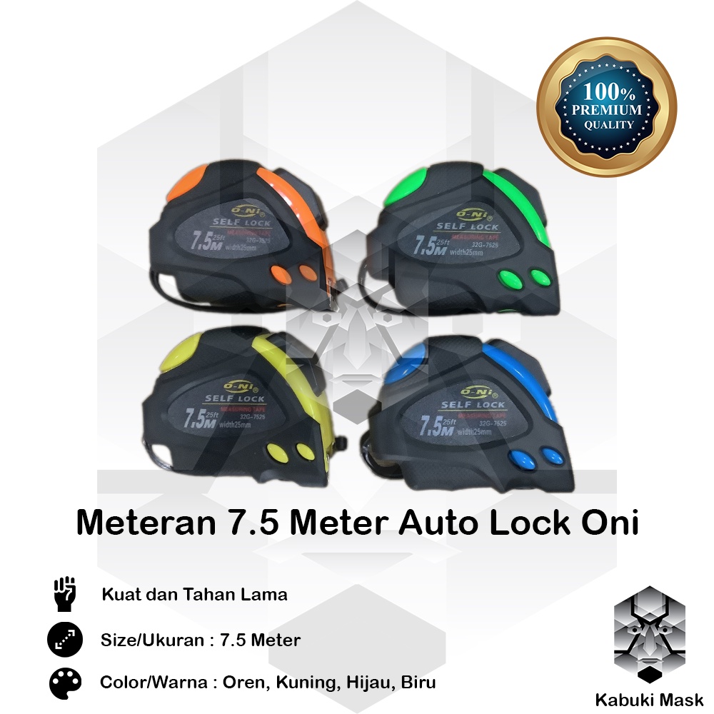 7.5m Oni Auto Lock Meter/ 7.5m Auto Stop Oni Meter/ 7.5m Oni Meter ...