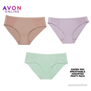 AVON HAILEY 5 IN 1 PANTY PACK women ladies sexy underwear briefs panties  lingerie solid color ice silk lace seamless low waist breathable