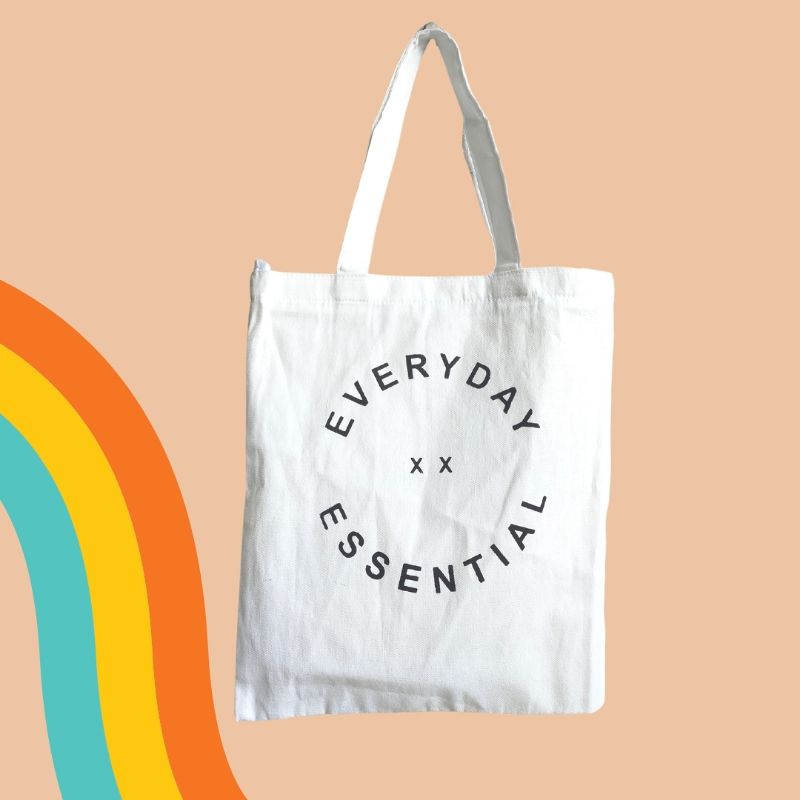 Canvas Tote Bag With Zipper Unisex men women white Padayon Be you statement printed eco bag school Shopee Philippines