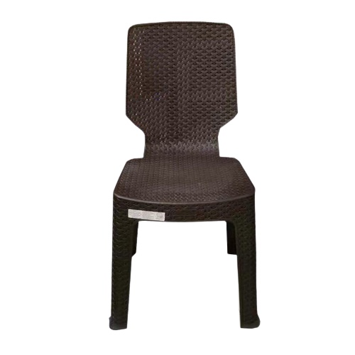Rattan chair 2pcs/4pcs with Backrest Plastic Rattan Black and Brown