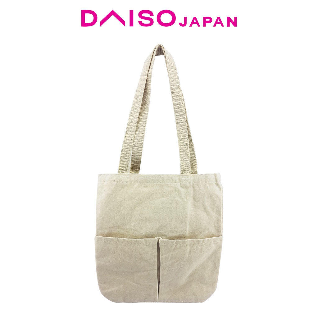 Daiso 2Pocket Tote Bag Shopee Philippines