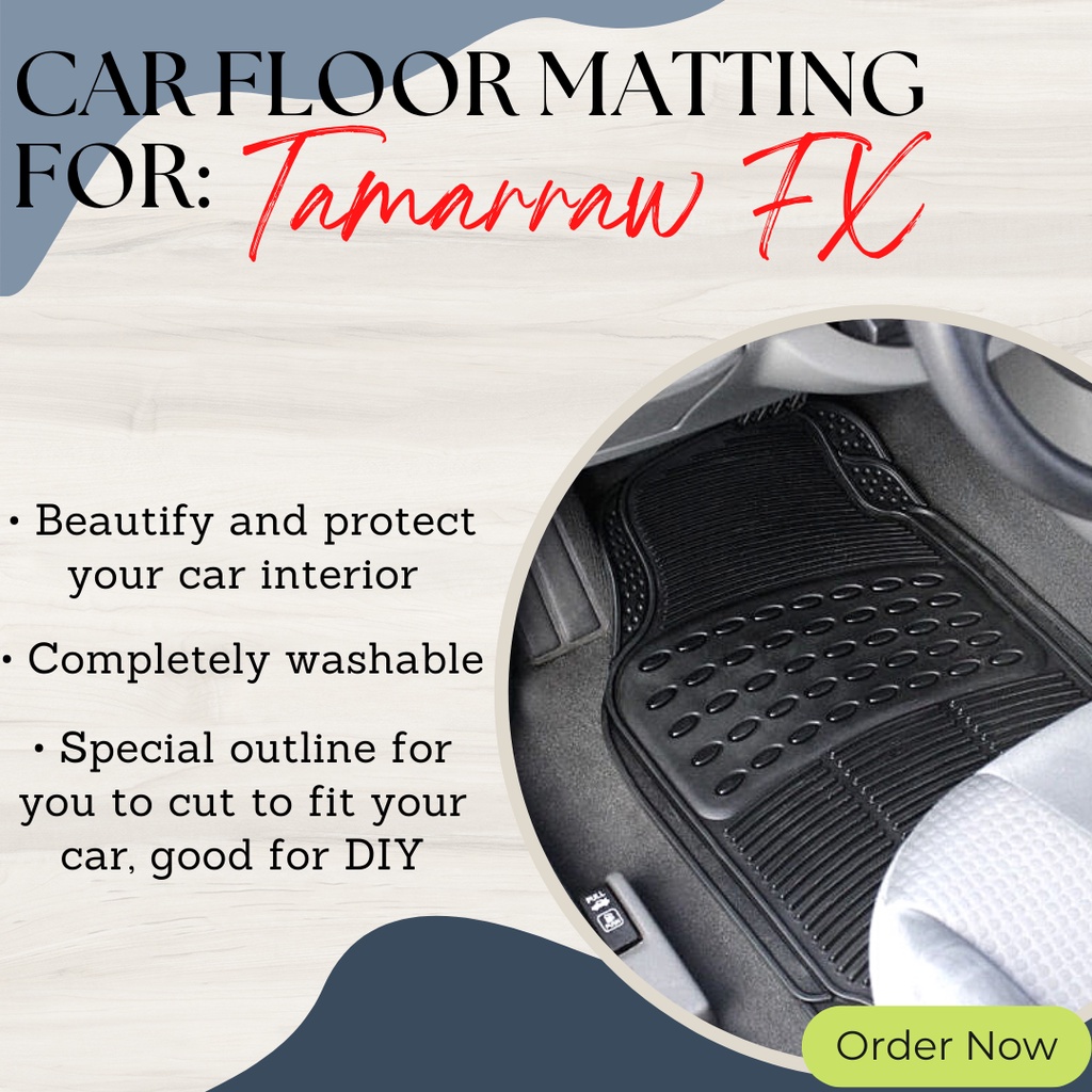 TAMARAW FX Heavy Duty Premium car floor guard mats mattings 4 pcs