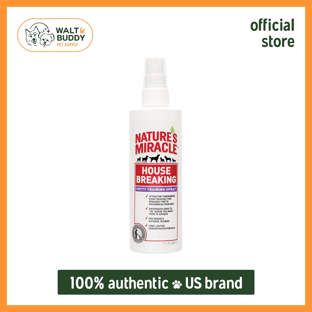 Nature's Miracle Dog Spray Housebreaking Potty Training 236ml