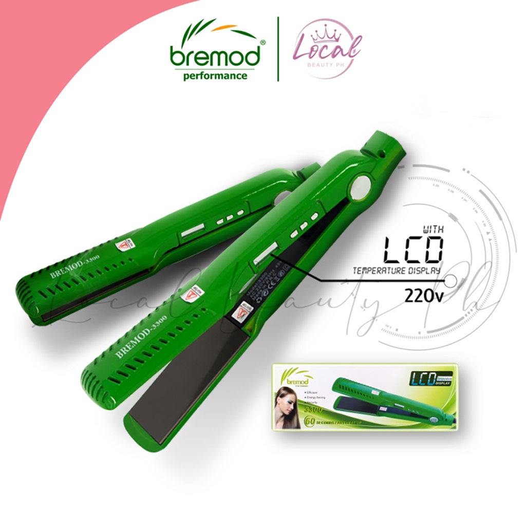 Bremod Performance Professional Hair iron for rebonding , (Green color