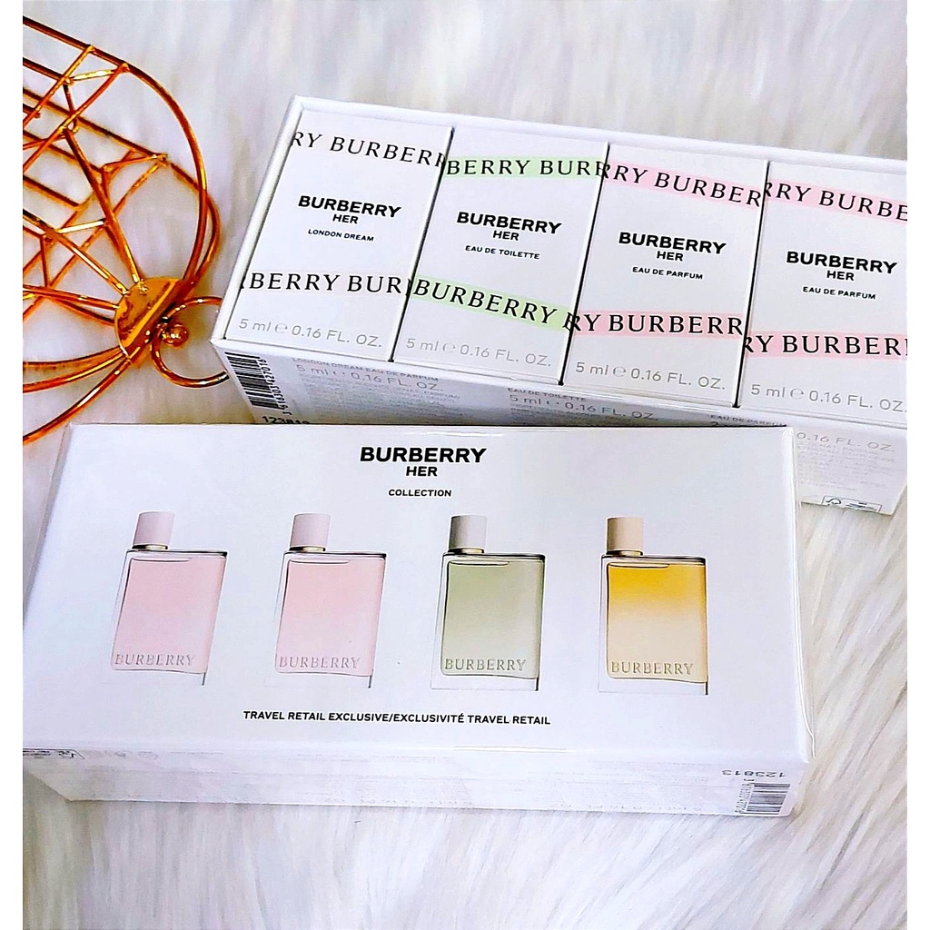 Burberry Her EDP l EDT travel mini set 4x5ml (London Dream, EDT, EDP ...