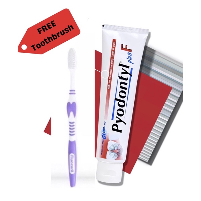 Pyodontyl Plus F Gum Care Toothpaste with Fluoride 160g with Free