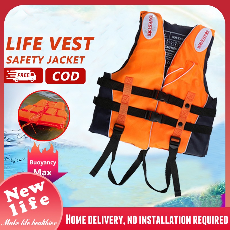 Life Vest Jacket Kids Adults Outdoor Lifevest Life Jacket Floater For 