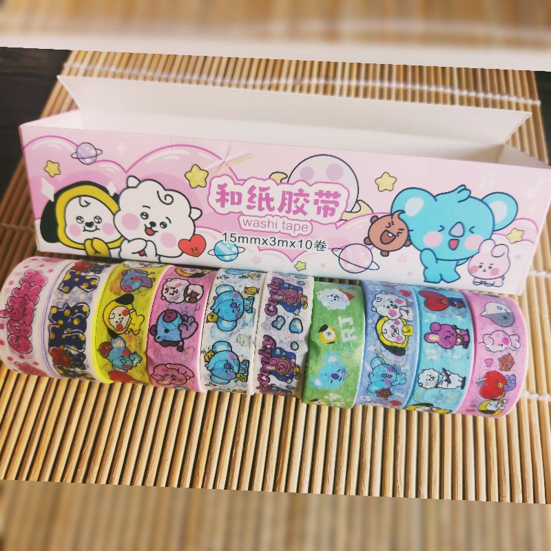 BT21 Washi tapes (1 roll or set available) | Shopee Philippines