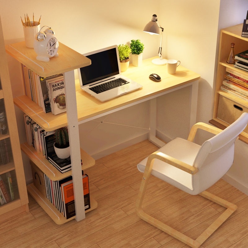 5-level Bookshelf desk / Office desk / Student study table / Modern ...