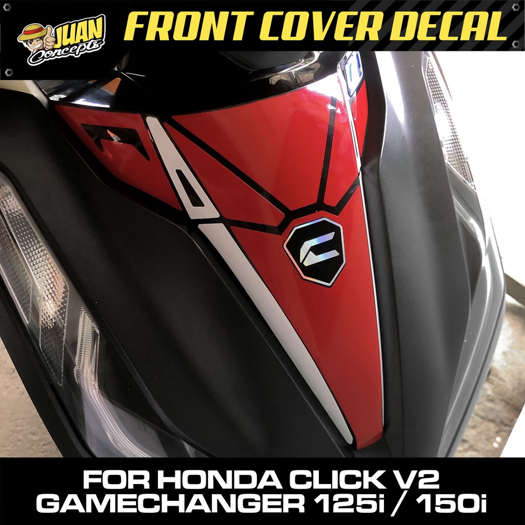 Honda Click 125i 150i Front V Cover Vinyl Decal Sticker Shopee