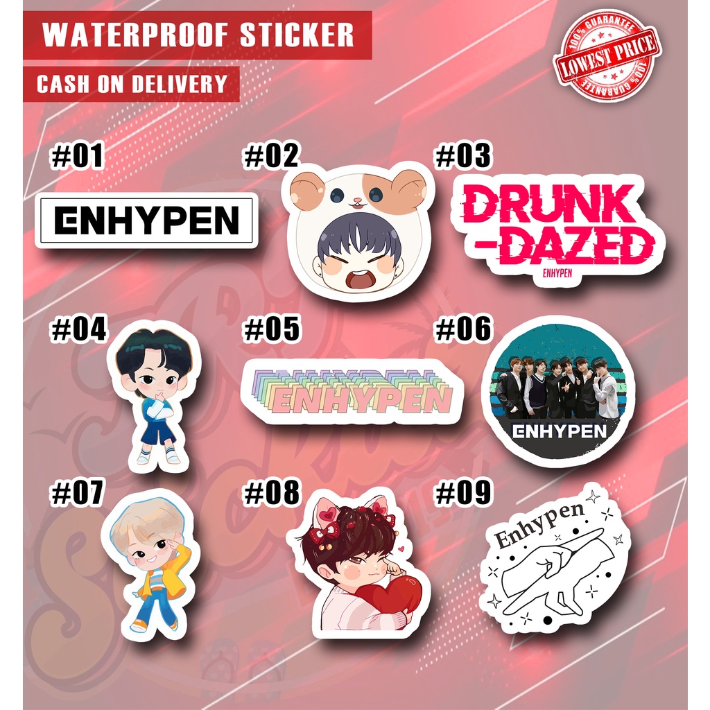 Enhypen / Kpop Waterproof Stickers Shopee Philippines