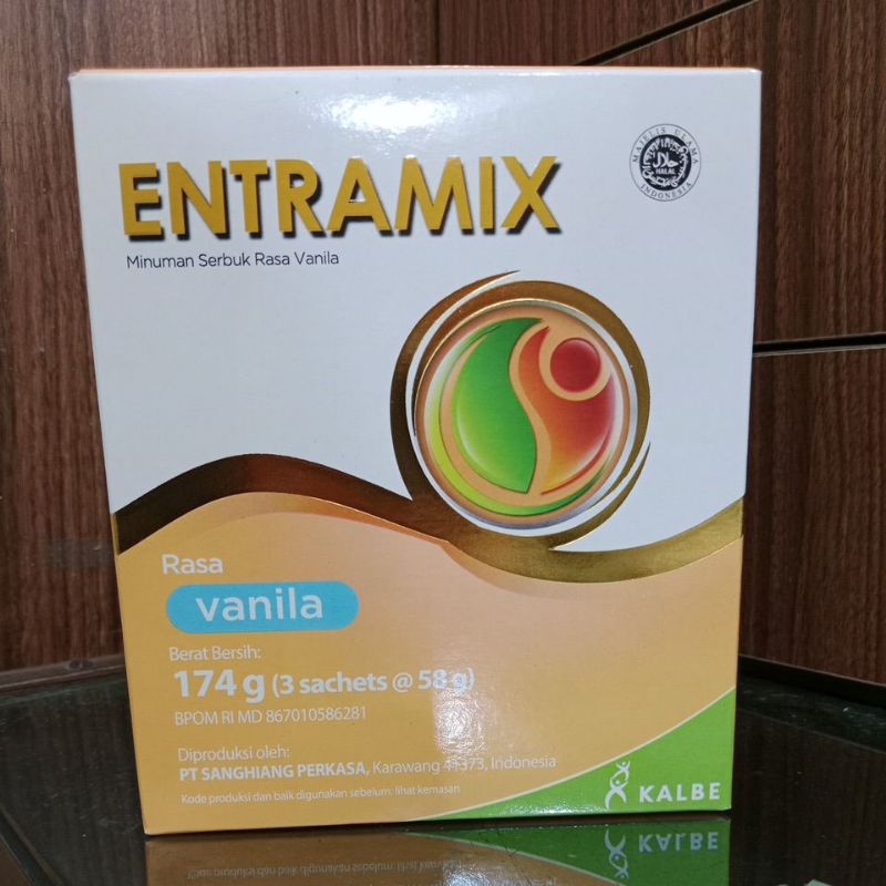 Entramix vanilla flavored powder drink 174g (3 sachets @ 58g) | Shopee ...