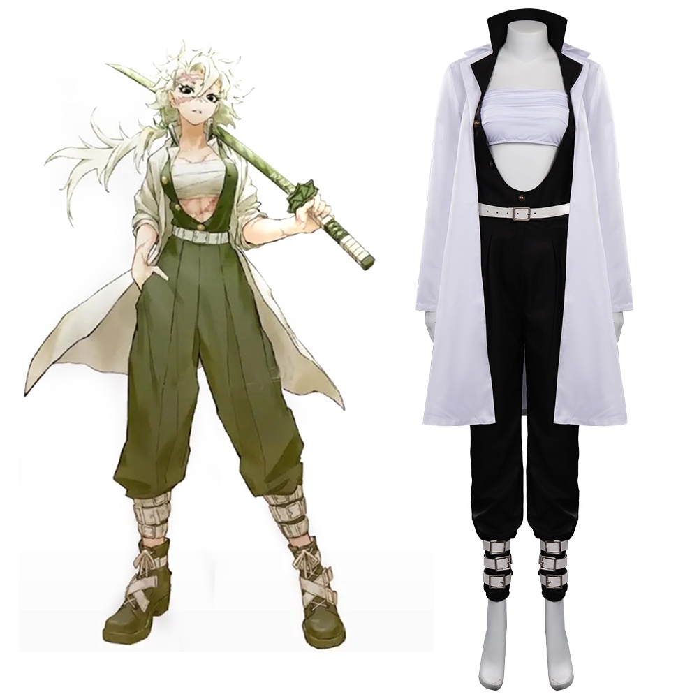 Shinazugawa Sanemi Cosplay Female Costume Anime Demon Slayer Fantasia ...