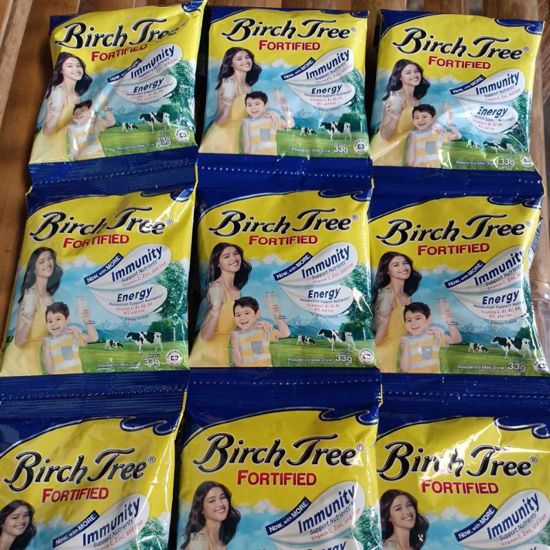 Buy 8 pcs. / Sachets Birch Tree Powdered Milk 33g Shopee Philippines