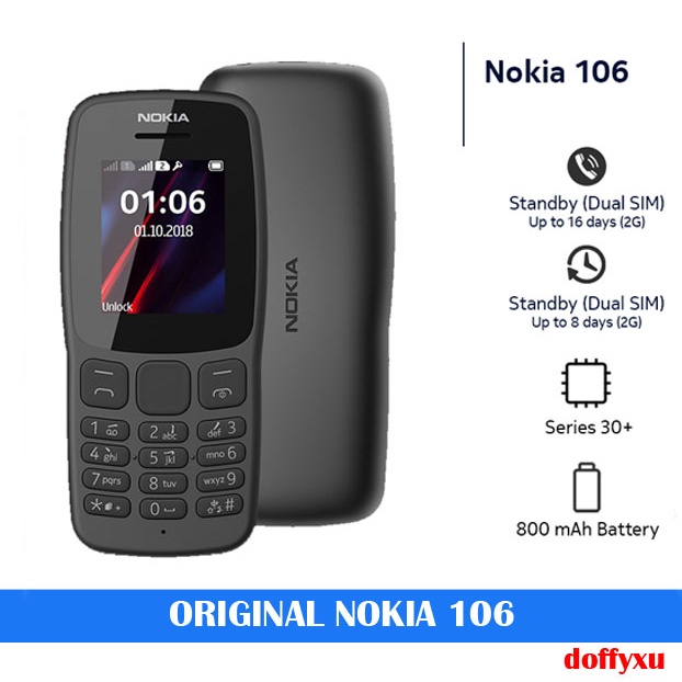 Original Nokia 106 Keypad Phone Shopee Philippines