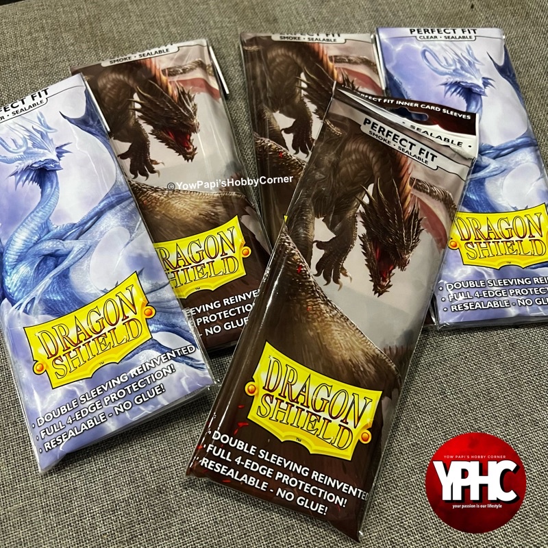 Dragon Shield Matte Collectible Card Game Card Sleeves Dragon Shield  Perfect Fit SEALABLE Inner Sleeves  100 Pack, Clear, Acid-Free 100 Card  Sleeves