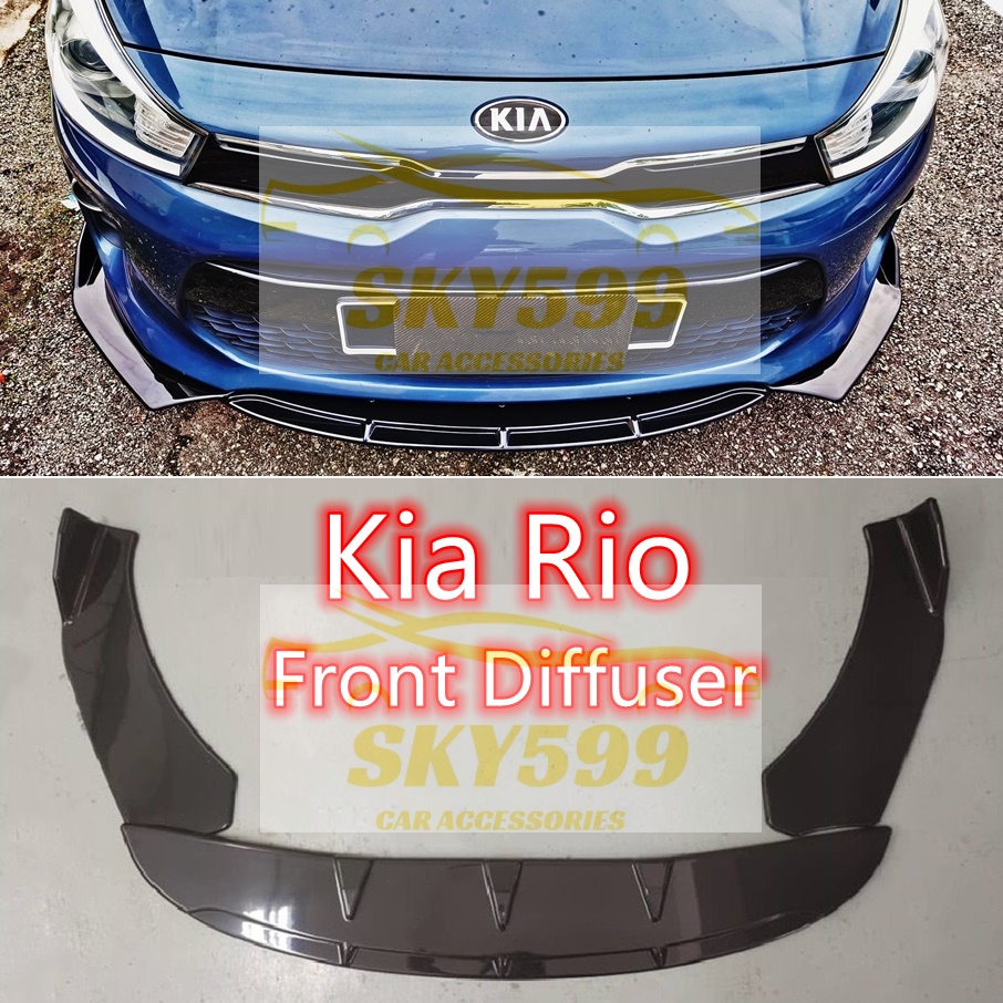 Kia Rio hatckback 2017-2024 Front Bumper Diffuser Lip Wrap Angle ...