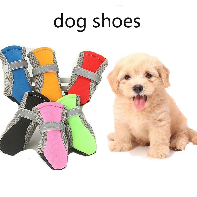 Magic Stick Dog Shoes for Shih Tzu Male Female Breathable Soft Bottom