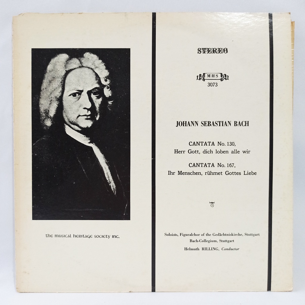Johann Sebastian Bach, Helmuth Rilling - Cantata Nos. 130 & 167 - Vinyl ...