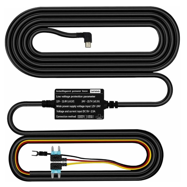 Gebildet Dash Cam Hardwire Kit - 12V-24V To 5V/2.5A Converter With Low Voltage Protection For Continuous Recording