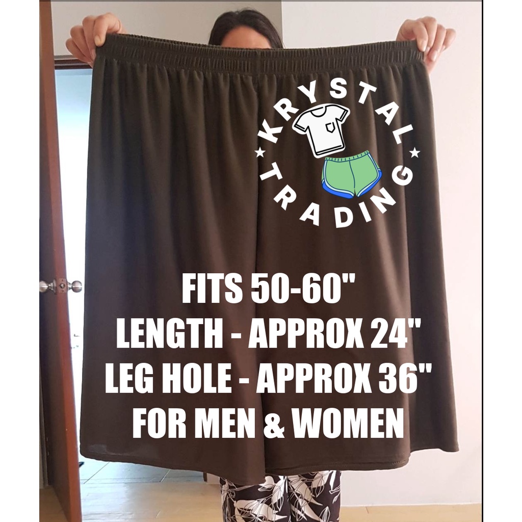 Plus Size Shorts fits up to 7xl 5060" For Men & Women Cotton Spandex