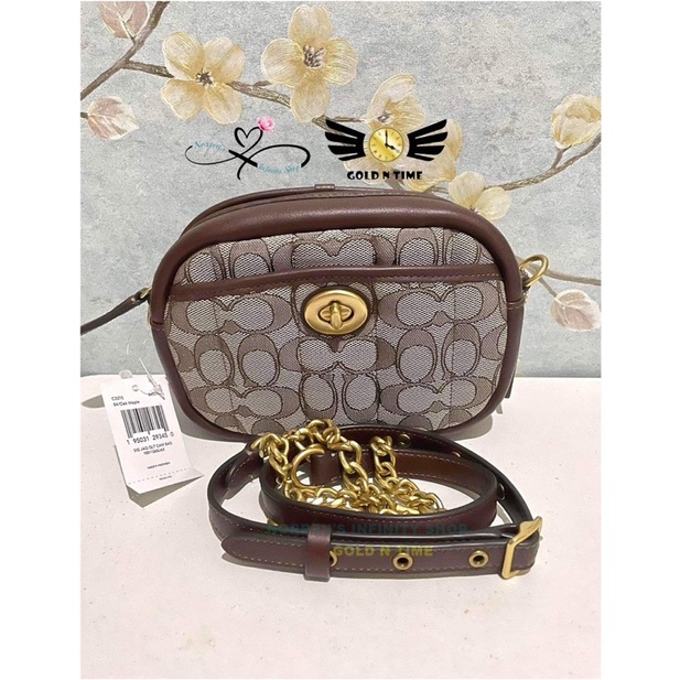 COACH Small Camera Bag In Signature Jacquard With Quilting Shopee