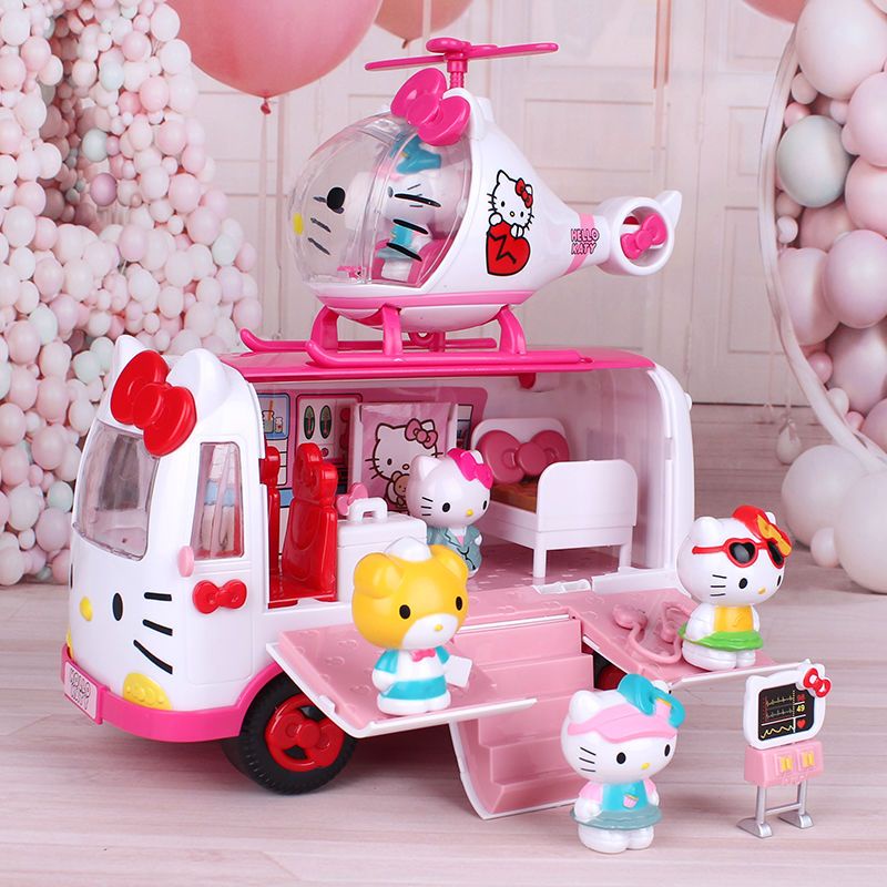 Hello Kitty Toy Ambulance Airplane Set Play House Girl Birthday Holiday Gift Shopee Philippines