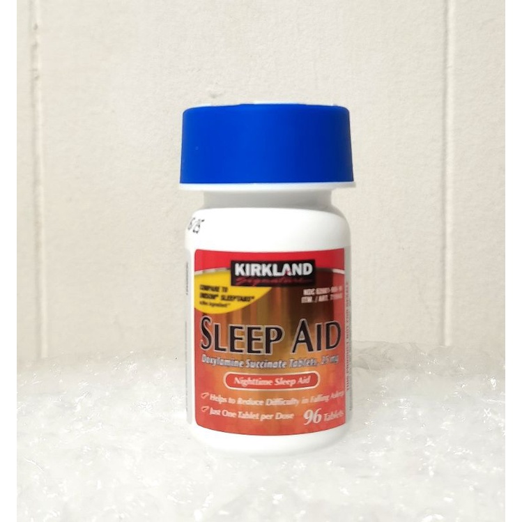 96 Tabs Kirkland Sleep Aid Doxylamine Succinate Sleeping Tablet Sleeping Pill Melatonin Like