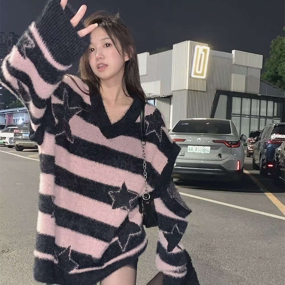 Sweater Women ins Vintage Soft Waxy Pullover Button | Shopee Philippines