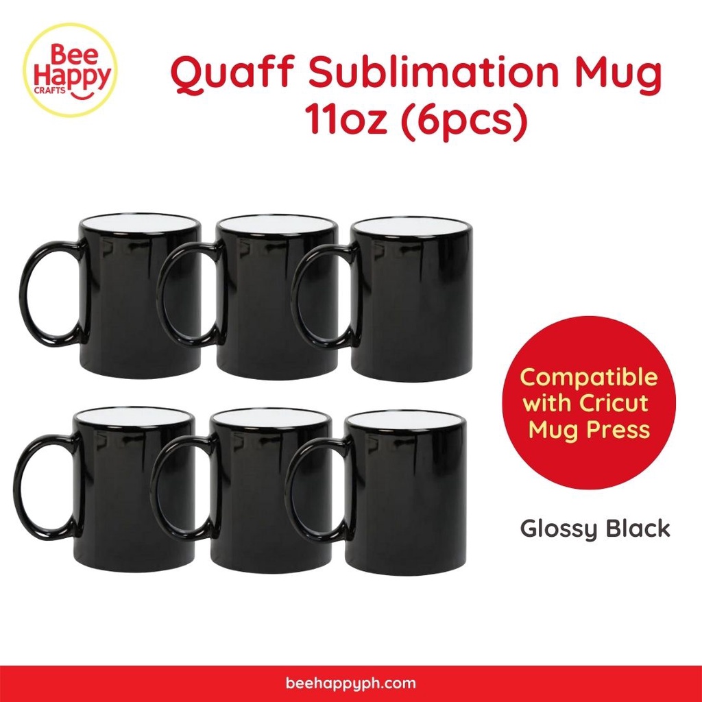Quaff Sublimation Magic Mug 11oz 6pcs (Compatible with Cricut Mug Press ...