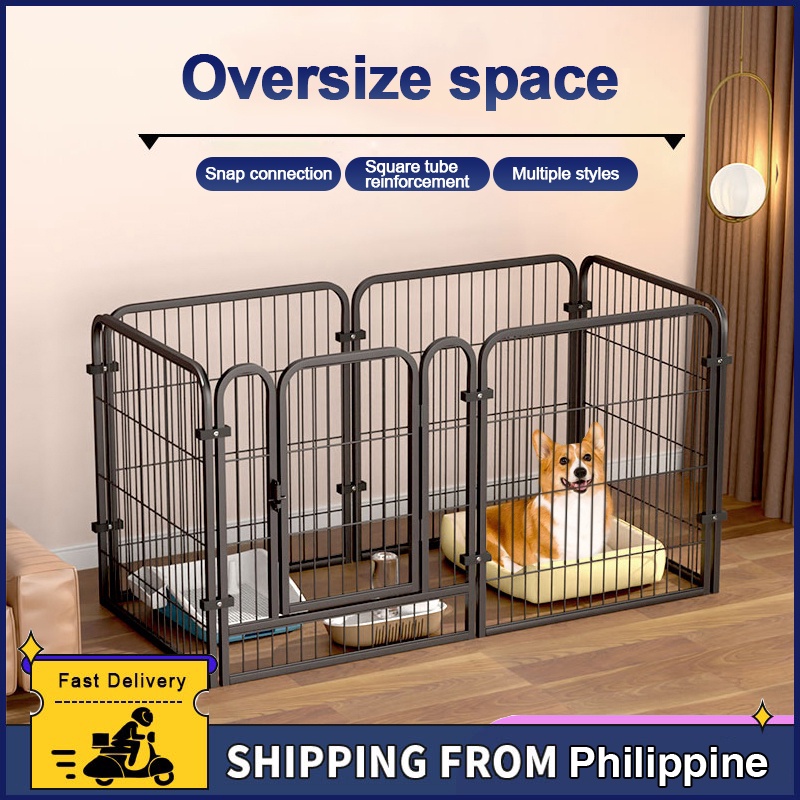 【Leaping】Pet Cage Dog House Cage For Cat/Rabbit/Dog Fence Barrier Cage Large Shopee Philippines