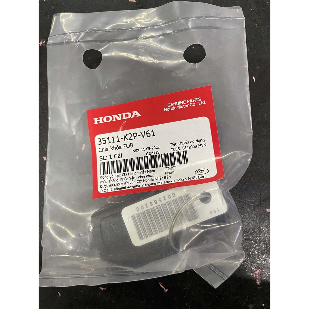 Honda Genuine Smart FOB Remote Spare Key 35111k2pv61 for Airblade 160 ...